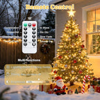 JMEXSUSS 2 Pack Fairy Lights Battery Operated with Remote, Total 400 LED 132ft Battery Powered String Lights, Christmas Twinkle Lights for Bedroom Indoor Outdoor Patio Tree Christmas Decor, Warm White
