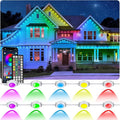 LETIANPAI 150FT Permanent Outdoor Lights,RGB Eaves Lights with App Control Remote,DIY Scene Modes IP67 Waterproof Outdoors Under Eave Lighting,Outdoor Light for Garden Decor
