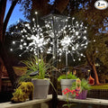 Anordsem Solar Lights Outdoor Decorative: Bendable Copper Wire with 120 LED Firework Beads - Waterproof DIY White Fun Decorating Yard Garden Patio - Christmas Gifts for Homeowner Over 30