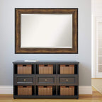 Amanti Art Bronze Bathroom Mirror for Over Sink, 32x44 Ballroom Bronze Rectangle Vanity Mirror, Large Traditional Frame, Hangs Horizonally and Vertically, Bathroom Wall Decor, Beveled Edge