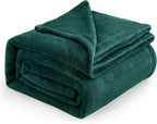 Bedsure GentleSoft Fleece Blankets Queen Size Emerald Green - Bed Blanket Soft Lightweight Plush Fuzzy Cozy Luxury Microfiber, 90x90 inches
