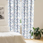 Ambesonne Animal Window Curtains, Little Fishes Watercolors Ocean Underwater Life Marine Theme Art, Lightweight Decor 2-Panel Set with Rod Pocket, Pair of - 28" x 95", Blue