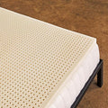 Pure Green Natural Latex Mattress Topper - Soft - 2 Inch - Twin XL Size (GOLS Certified Organic)
