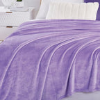Walensee Fleece Blanket Plush Throw Fuzzy Lightweight (Throw Size 50x60 Lavender) Super Soft Microfiber Flannel Blankets for Couch, Bed, Sofa Ultra Luxurious Warm and Cozy for All Seasons