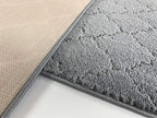 Custom Size Modern Runner Rug Carpet for Hallway Entryway Foyer Kitchen, Slip Resistant Latex Rubber Backed 31 inch Wide X Customized Length, Clouds Grey, 31 inch X 25 feet