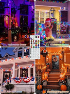 400LED Smart Color Changing Christmas Lights App Controlled, 142FT Waterproof RGB Twinkle String Light Music Sync Multiple Modes, Christmas Lights with Remote & Timer Indoor Outdoor Xmas Decorations