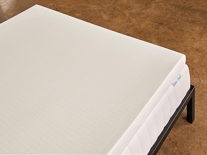 Pure Green Natural Latex Mattress Topper w/Luxury Cover - Firm - 3 Inch - King Size (GOTS Certified Organic)