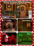 240LED Smart Color Changing Christmas Lights App Controlled, 95FT Waterproof RGB Twinkle String Light Music Sync Multiple Modes, Christmas Lights with Remote & Timer Indoor Outdoor Xmas Decorations
