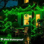 66Ft 200LED Green Christmas Tree Lights Plug in,Connectable Green HalloweenLights,8 Modes String Lights Indoor Outdoor for Party Bedroom Garden Decor (Clear Wire)