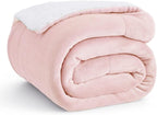 Bedsure GentleSoft Sherpa Fleece Throw Blanket Twin Size for Couch - Thick and Warm Throw for Girls and Women, Soft Fuzzy Plush Twin Blanket for Winter, Pink, 60x80 Inches