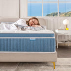 Rimensy King Mattress, 12 Inch Hybrid King Size Mattresses in a Box, Upgrade Individually Pocket Springs, Medium Firm