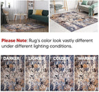 Keen Home Design Area Rugs - 6x9 Non-Shedding, Abstract Rugs for Kitchen, Living Room, Bedroom, Dining Room, Entryway - Size: 5'11" x 9'2", Multi