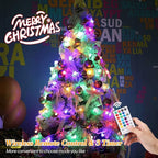ALOVECO LED String Lights 16ft 50 LED Battery Operated String Lights Color Changing with Remote Waterproof Globe Starry Fairy Lights for Outdoor Indoor Bedroom Garden Party (RGB)
