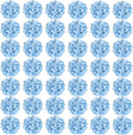 Auihiay 64pcs Silk Hydrangea Artificial Flowers, Artificial Hydrangea Flowers with Stems, Full Hydrangea Flowers for Wedding Centerpieces, Home, Garden, Party Decoration (Blue)
