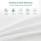 EGO White 10 Inch RV King Memory Foam RV Mattress, Cooling Gel Green Tea Mattress for RVs, Campers & Trailers, Bed in a Box, CertiPUR-US Certified, 76"×80", Medium Firm