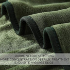 HOZY Soft Blanket Twin Size Fleece Warm Fuzzy Throw Blankets for The Bed Sofa Lightweight 350GSM Green 66"*90"