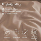 Monbix Queen Comforter Set - 7 Pieces Rust Pink Bed in a Bag Queen Bedding Sets with Comforters, All Seasons Comforter Bed Set with Sheets,Pillowcases & Shams