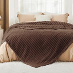 Bedsure GentleSoft Fondue Fudge California King Size Blanket for Bed - Cozy Soft Blankets for Women, Cute Small Fleece Throws for Girls, Birthday Gifts for Women, 102x96 Inches