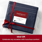 Mellanni Twin XL Sheets Set - 3 PC Iconic Collection Bedding - Hotel Luxury, Extra Soft, Cooling Bed Sheets - Wrinkle, Fade, Stain Resistant (Twin Extra Long, Navy Blue)