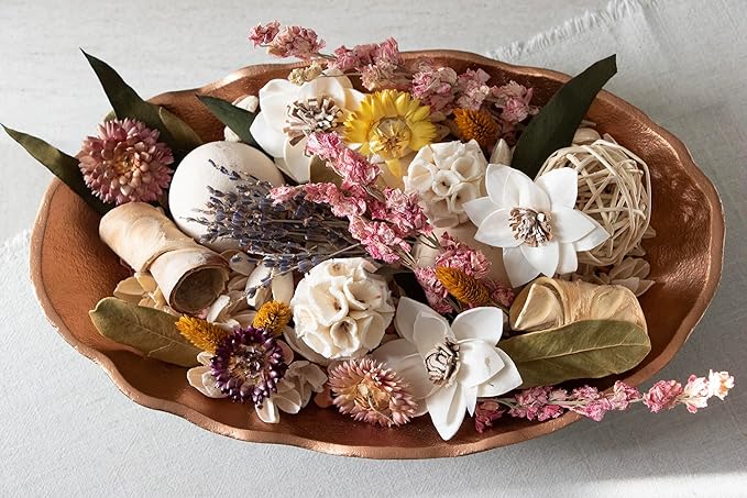 ANDALUCA Secrets of Spring Scented Potpourri | Made in California | Large 20 oz Bag + Fragrance Vial | Notes of Citron, Jasmine and Soft Woods | Floral Spring Home Fragrance