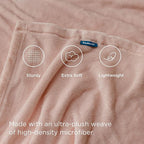 Bedsure GentleSoft Fleece Blankets King Size Dusty Pink - Bed Blanket Soft Lightweight Plush Cozy Fuzzy Luxury Microfiber, 108x90 inches
