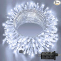 Ollny 120LED 40FT String Lights, Waterproof Connectable Christmas Lights with Timer 8 Modes, Cool White Plug in Fairy Light for Indoor Outdoor Bedroom Xmas Tree Holiday Party Decorations