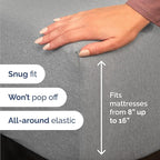 Twin Size 3 Piece Sheet Set - Comfy Breathable & Cooling Bed Sheets Set - Hotel Luxury Bedding for Women, Men, Kids, Teens, Boys & Girls - Deep Pockets, Soft & Wrinkle Free - Grey (Heathered Sheets)