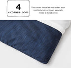 Bedsure California King Comforter Set - Navy Soft Bedding for All Seasons, Cationic Dyed Bed Set, 3 Pieces, 1 California King Size Comforter (104"x96") and 2 Pillow Shams (20"x36"+2")