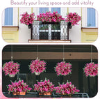 60 Pcs Artificial Faux Bougainvillea Fake Flower Silk Bougainvillea Branches UV Resistant Outdoor Indoor Decoration for Wedding Home Centerpieces Outside Decor (Rose Red)