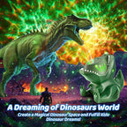 Dinosaur Galaxy Projector for Bedroom,144 Lighting Modes Star Projector for Kids Galaxy Lights for Bedroom, 22 White Noise+5.3 HiFi Bluetooth+Remote Speaker Stars for Ceiling
