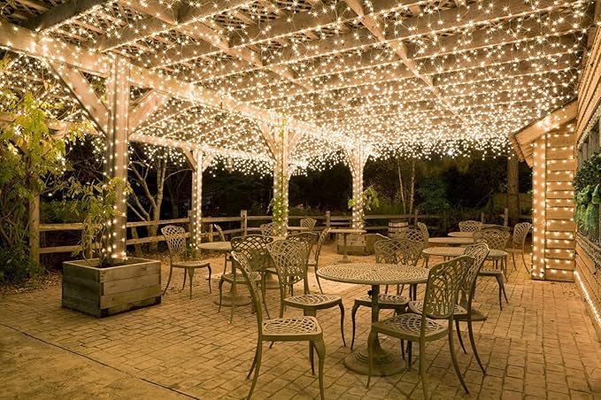 612 Vermont 100 Clear Christmas Lights on White Wire, UL Approved for Indoor/Outdoor Use, 18 Foot of Lighted Length, 20 Foot of Total Length (Pack of 2)