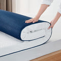 LINSY LIVING 4 Inches Twin Memory Foam Mattress Topper, Cooling Gel-Infused Swirl Memory Foam, Soft Bed Topper with Tencel™ Cover, CertiPUR-US and Oeko-TEX Certified, 74" L * 38" W * 4" H