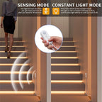 PAUTIX COB LED Strip with Motion Sensor,5V USB LED Tape Light 2700K Warm White,CRI90+ Super Bright,Dimmable Motion Activated LED Strip Light for Bedroom,Cabinets,Kitchen,Stair,Closet Lighting Projects