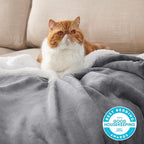 Bedsure GentleSoft Sherpa Fleece Throw Blanket Twin Size for Couch - Thick and Warm Throw for Women and Men, Soft Fuzzy Plush Blanke for Winter, Grey, 60x80 Inches