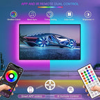 300ft Outdoor Led Strip Lights Waterproof, Trimmable Led Strip Lights Music Sync, RGB IP65 Waterproof Outside Led Lights Strip With Remote & App, Exterior Led Rope Light Waterproof For Pool Roof Yard