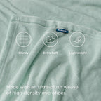 Bedsure GentleSoft Sage Green Fleece Blankets Queen Size - 280GSM Soft Lightweight Plush Cozy Blanket for Bed, Sofa, Couch, Travel, Camping