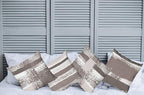 Ambesonne Grunge Throw Pillow Cushion Case Pack of 4, Abstract Design Simplistic Minimal Stripes Brushstrokes Contemporary, Modern Accent Double-Sided Digital Printing, 20", Taupe Grey and Dimgray