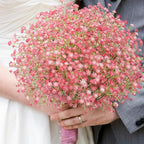 N&T NIETING Babys Breath Artificial Flowers Bulk, 10Pcs Fake Gypsophila Bouquet Flowers Real Touch Faux Babies Breath Arrangement for Wedding Floral Party Home Centerpieces Vase Decoration, Pink