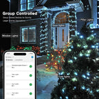 Brizled Smart Christmas Lights, 66ft 200 LED Color Changing Mini Lights, WiFi APP Controlled Xmas Tree Light, Dimmable Christmas Light Work with Alexa Google Home for Indoor Outdoor Year-Round Decor
