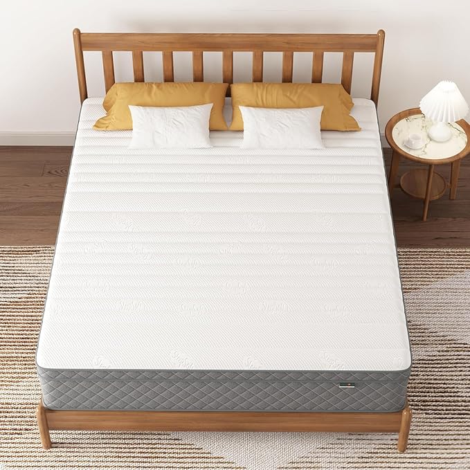 PurrJoys King Mattress, 12 Inch Hybrid King Size Mattress with Cooling Gel Memory Foam and Pocket Springs, CertiPUR-US Certified, Medium Firm