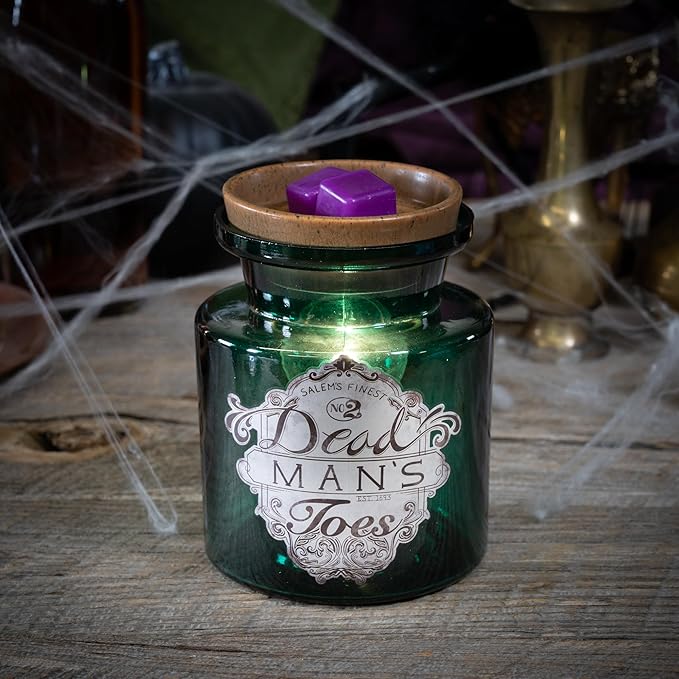 Scentsationals Wax Melt Warmer, Wax Warmer for Scented Wax Melts - Halloween Collection Dead Mans Toes - Candle Wax Melter for Fragrance Cubes and Tarts