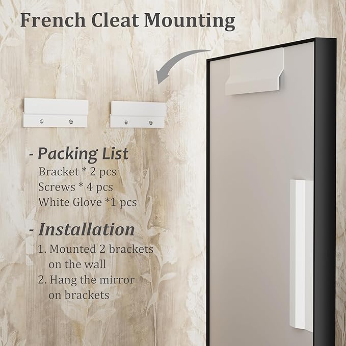 24x36 Inch Black Metal Bathroom Vanity Mirror for Wall, Black Matte Framed Rectangular Mirror, Anti-Rust, Square Corner, Hangs Vertically or Horizontally