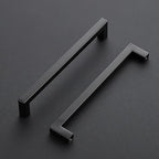 Ravinte 3 Pack Black Cabinet Pulls 7-1/2 Inch Square Kitchen Cabinet Handles Matte Black Kitchen Hardware for Drawer Pulls Drawer Handles Come with Screwdriver