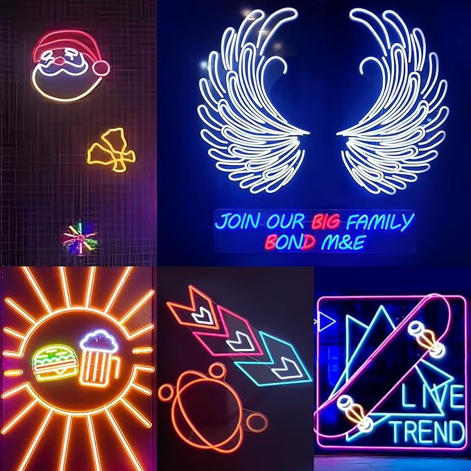 LED Neon Rope Lights, 32.8ft RGB LED Light Strip, 24V Music Sync App/Remote Control DIY Rope Light, IP67 Waterproof Gaming Neon Strip Lights for Bedroom Indoor Oudoor Décor
