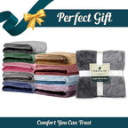PAVILIA Flannel Fleece Ombre Throw Blanket for Couch | Super Soft Cozy Microfiber Sofa Blanket | Gradient Decorative Accent Throw, Twin Size Blanket | All Season, 60x80 Inches Purple Lavender