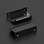 Ravinte Hardware 20 Pack Black Cabinet Handles, 3 Inch (76mm) Finger Edge Pulls, 2 Inch Hole Center, Finger Pulls for Cabinets