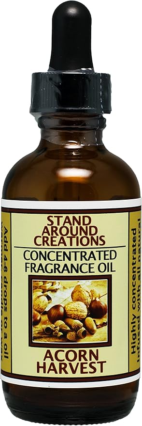 Acorn Harvest: Concentrated Fragrance Oil - This Fragrance is a Warm Earthy, Nutty Aroma with Rich Buttery Vanilla. Made w/Essential Oils (2 fl.oz.)