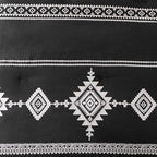 MaiRêve Embroidery Queen Size Comforter Set Black, Boho Farmhouse Western Bedding Set 7 Pieces, All Season Bed in A Bag Comforter Set with Sheets, Pillowcases & Shams