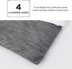 Bedsure California King Comforter Set -Charcoal Grey Soft Bedding for All Seasons, Cationic Dyed Bed Set, 3 Pieces, 1 California King Size Comforter (104"x96") and 2 Pillow Shams (20"x36"+2")