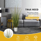 Artificial Plant 5ft Tall Artificial Grass Plant,Faux Plants Indoor Home Decorative Artificial Plants & Flowers in Pot Fake Plant, House Plant Indoor